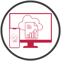 cloud reporting icon