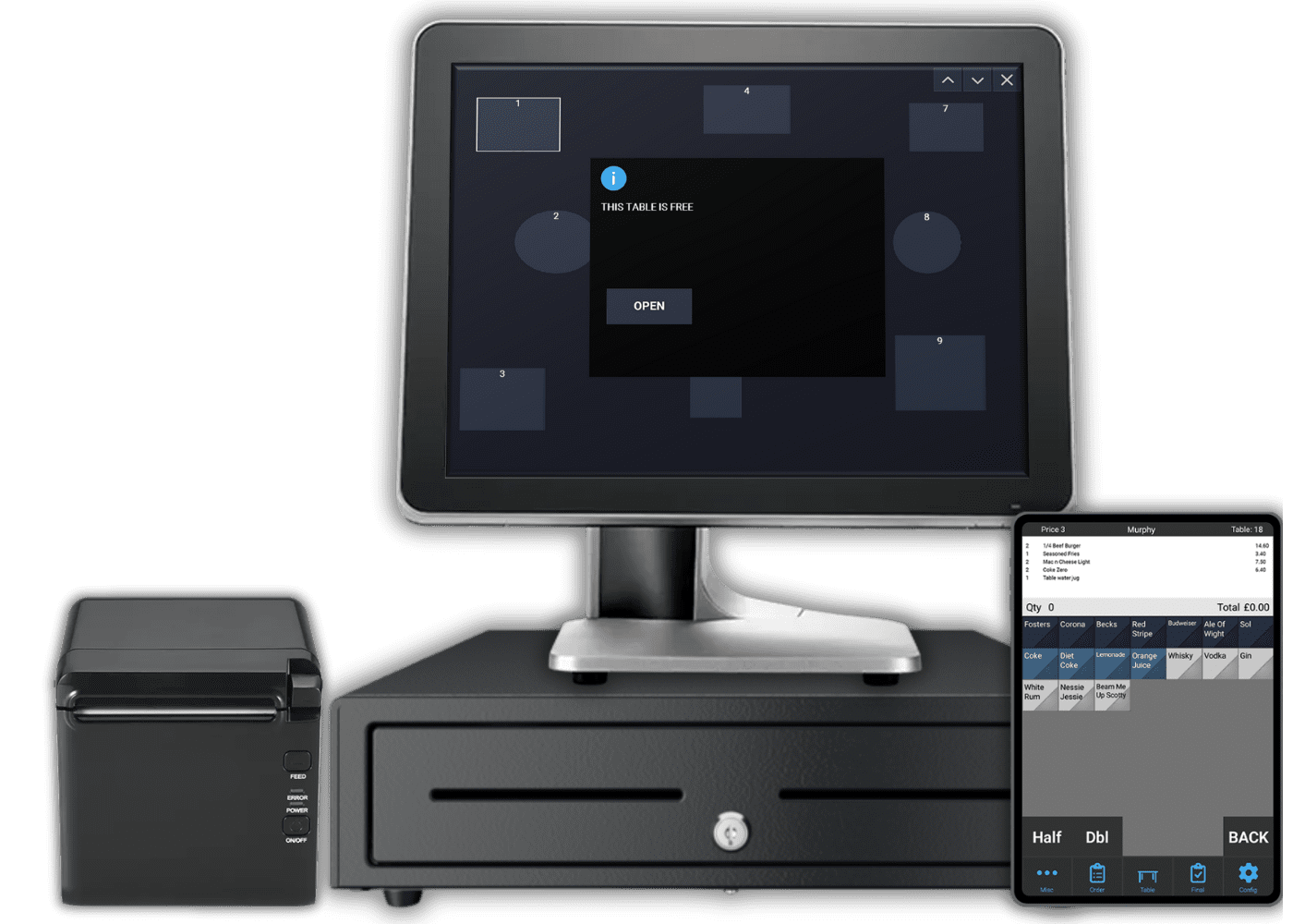 epos system for a restaurant
